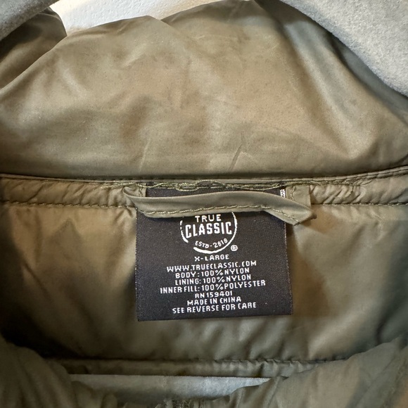 True Classic Green Men’s Puffer - Picture 2 of 4